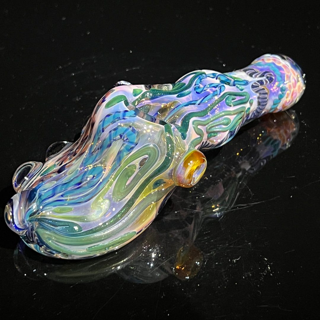 Molten Chaos Droop Hammer Glass Pipe Molten Imagination   