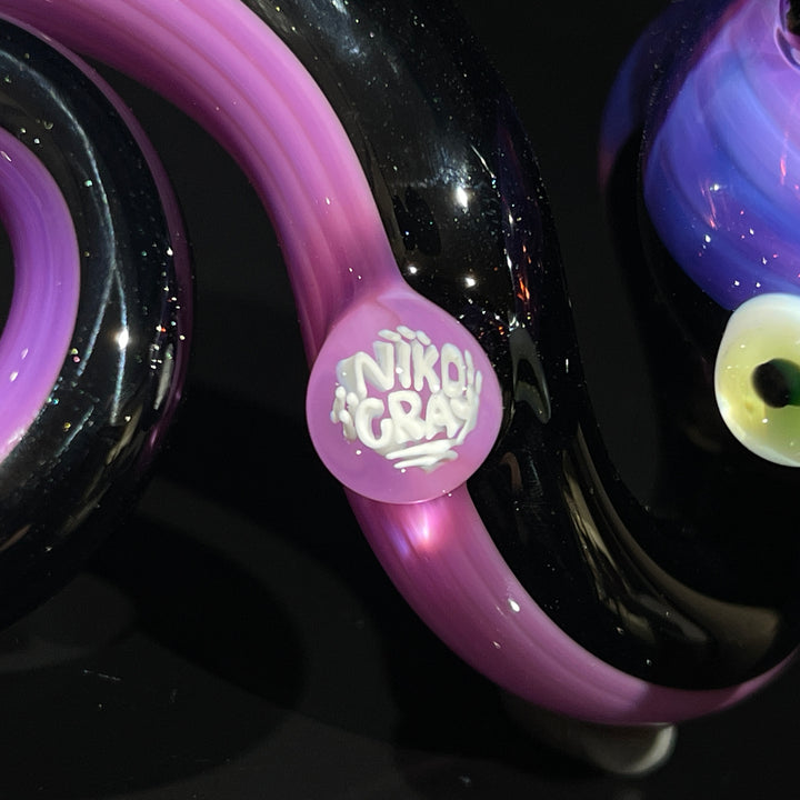Niko Cray Coiled Snake Dry Pipe Glass Pipe Niko Cray