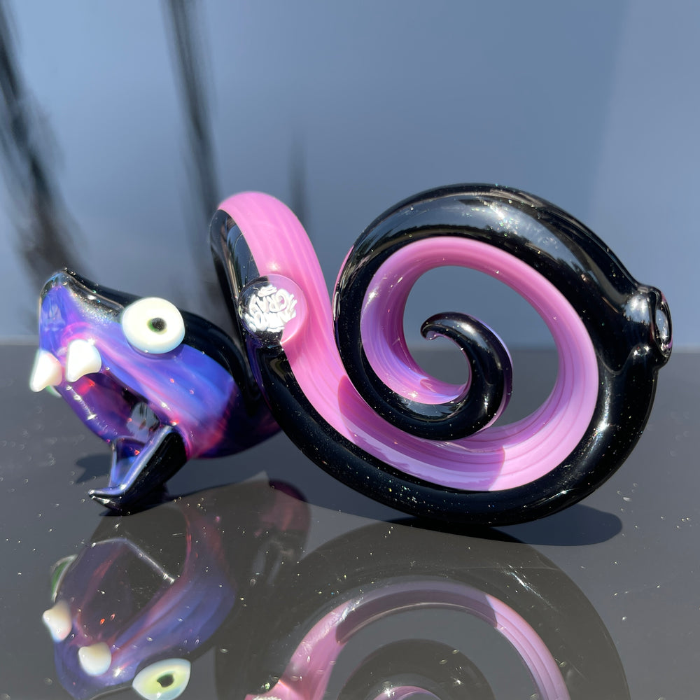 Niko Cray Coiled Snake Dry Pipe Glass Pipe Niko Cray