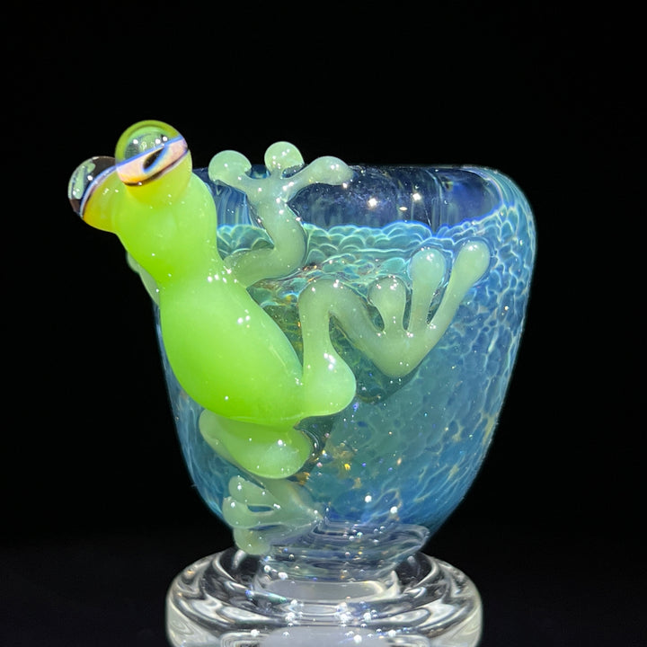 14 mm Green Frog PullSlide Accessory Beezy Glass   