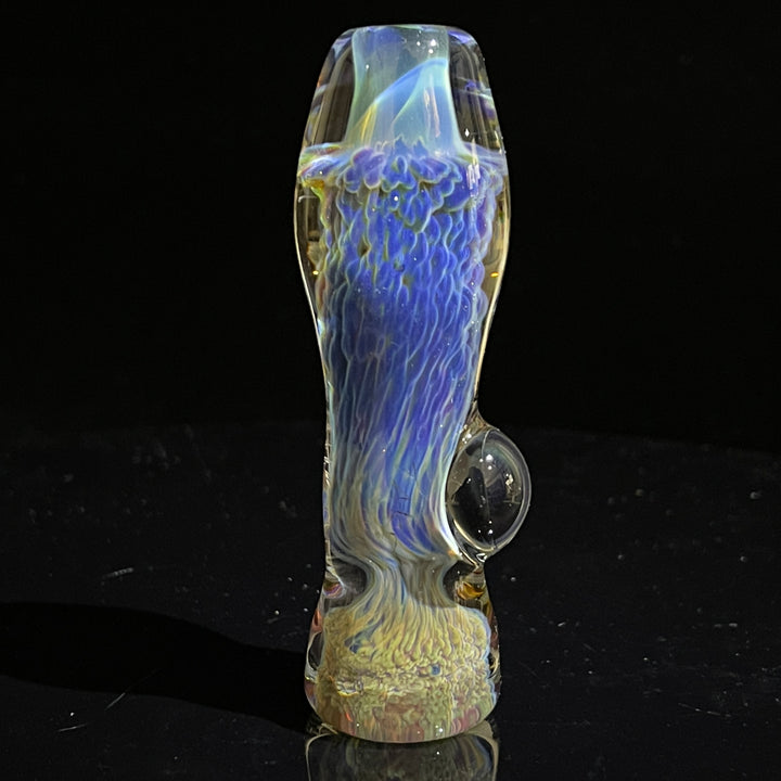 Smoky Purple Nebula Chillum Glass Pipe Tako Glass   