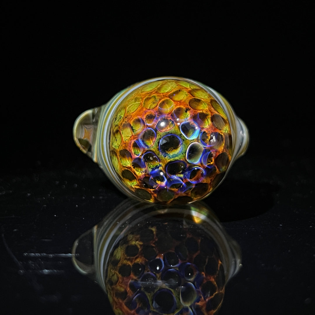 Tiger Eye Alien Brain Honeycomb Glass Pipe Plug a Nug   