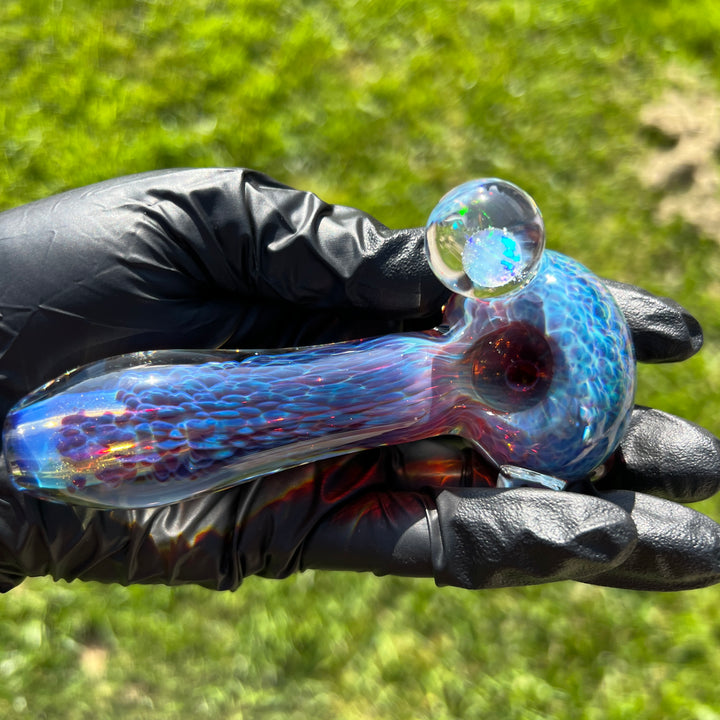 Purple Nebula Opal Pipe Glass Pipe Tako Glass   