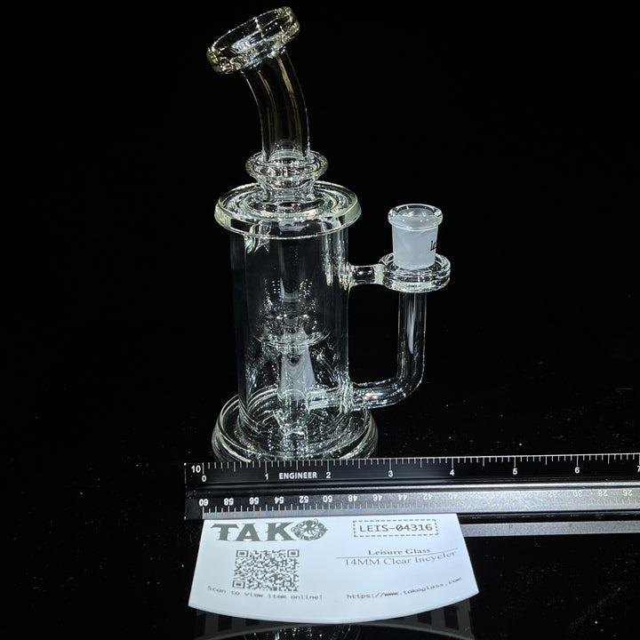 14MM Clear Incycler Glass Pipe Leisure Glass   