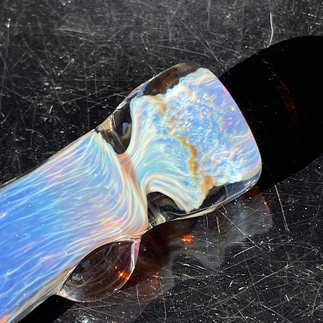 Smoky Purple Nebula Chillum Glass Pipe Tako Glass   