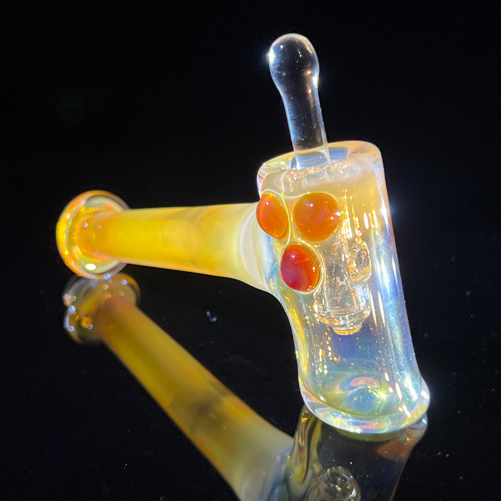 Silver Fumed Hash Hammer Glass Pipe KOP Glass   