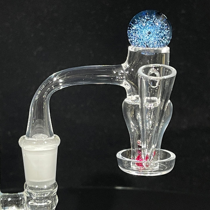 14mm 90° Terp Slide Banger with Dichro Marble Set Accessory TG