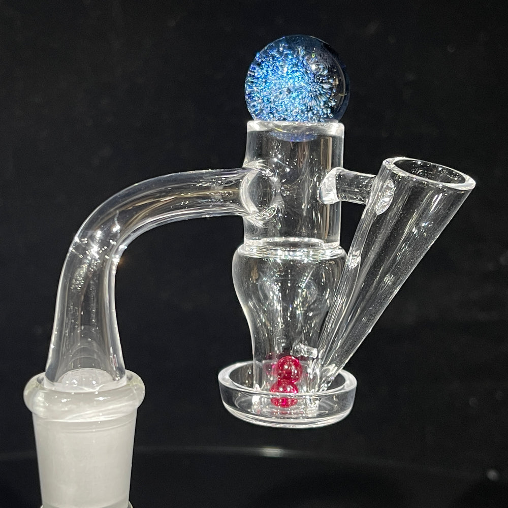 14mm 90° Terp Slide Banger with Dichro Marble Set Accessory TG