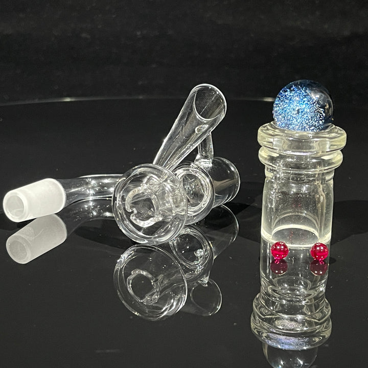 14mm 90° Terp Slide Banger with Dichro Marble Set Accessory TG