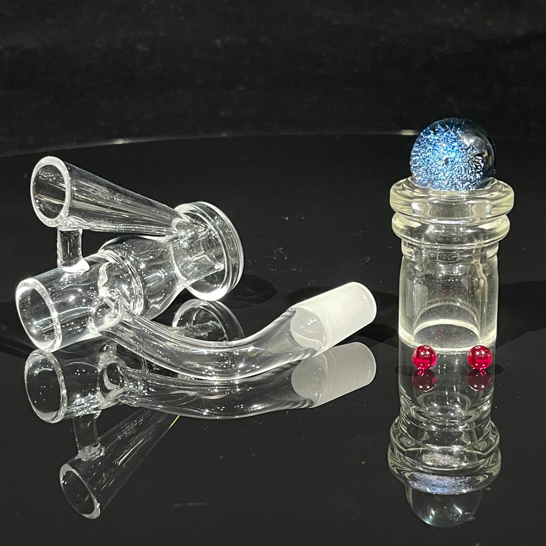 14mm 90° Terp Slide Banger with Dichro Marble Set Accessory TG