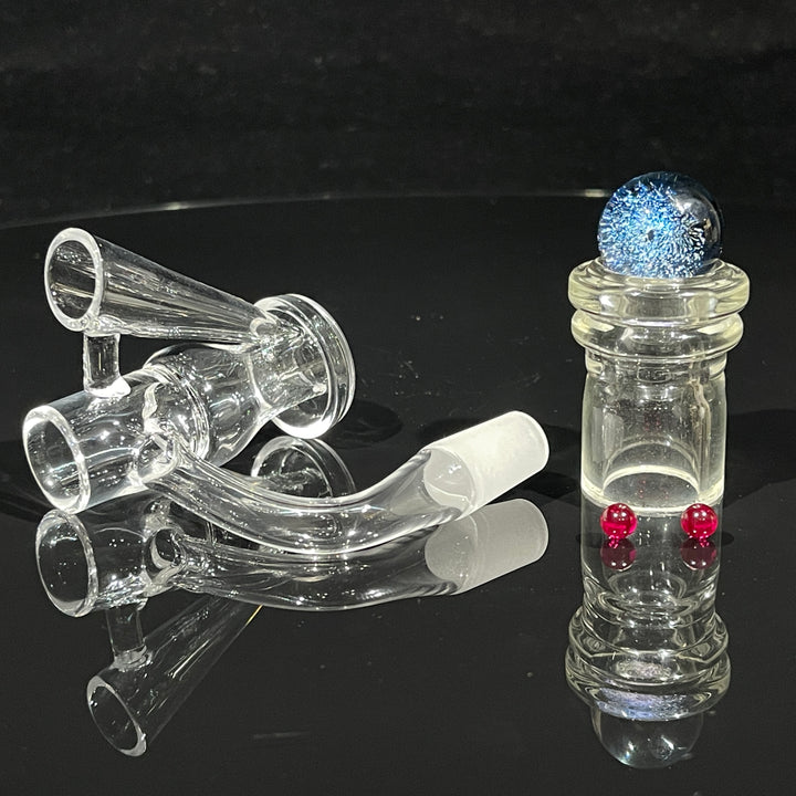 14mm 90° Terp Slide Banger with Dichro Marble Set Accessory TG