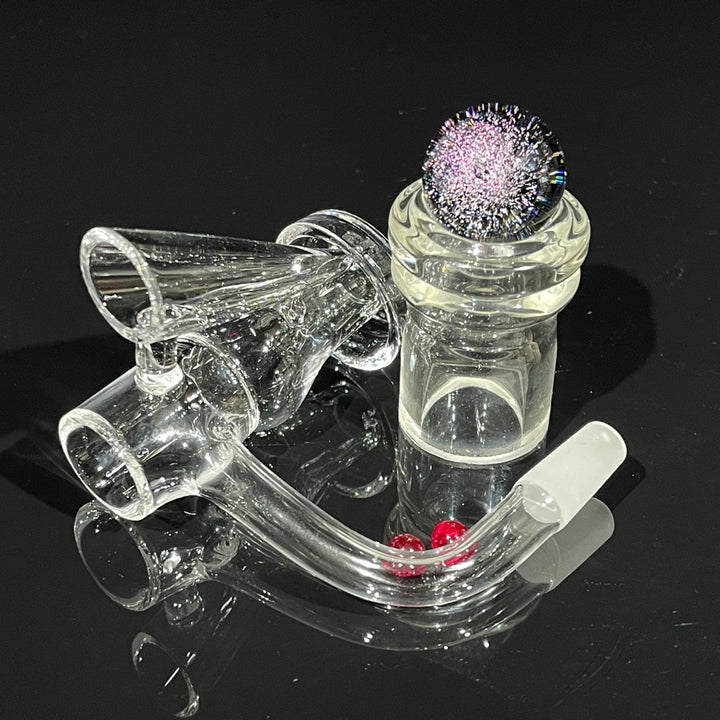 10mm 90° Terp Slide Banger with Dichro Marble Set Accessory TG