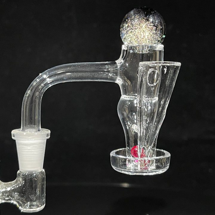 10mm 90° Terp Slide Banger with Dichro Marble Set Accessory TG