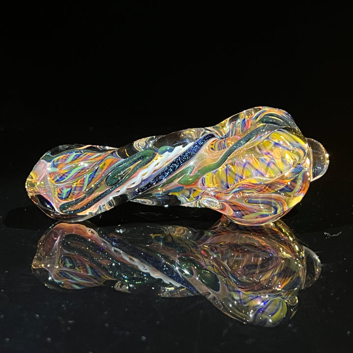 Molten Twisted Chaos Spoon Glass Pipe Molten Imagination   