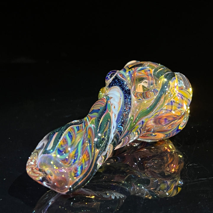 Molten Twisted Chaos Spoon Glass Pipe Molten Imagination   