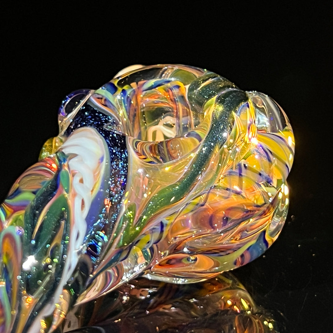 Molten Twisted Chaos Spoon Glass Pipe Molten Imagination   