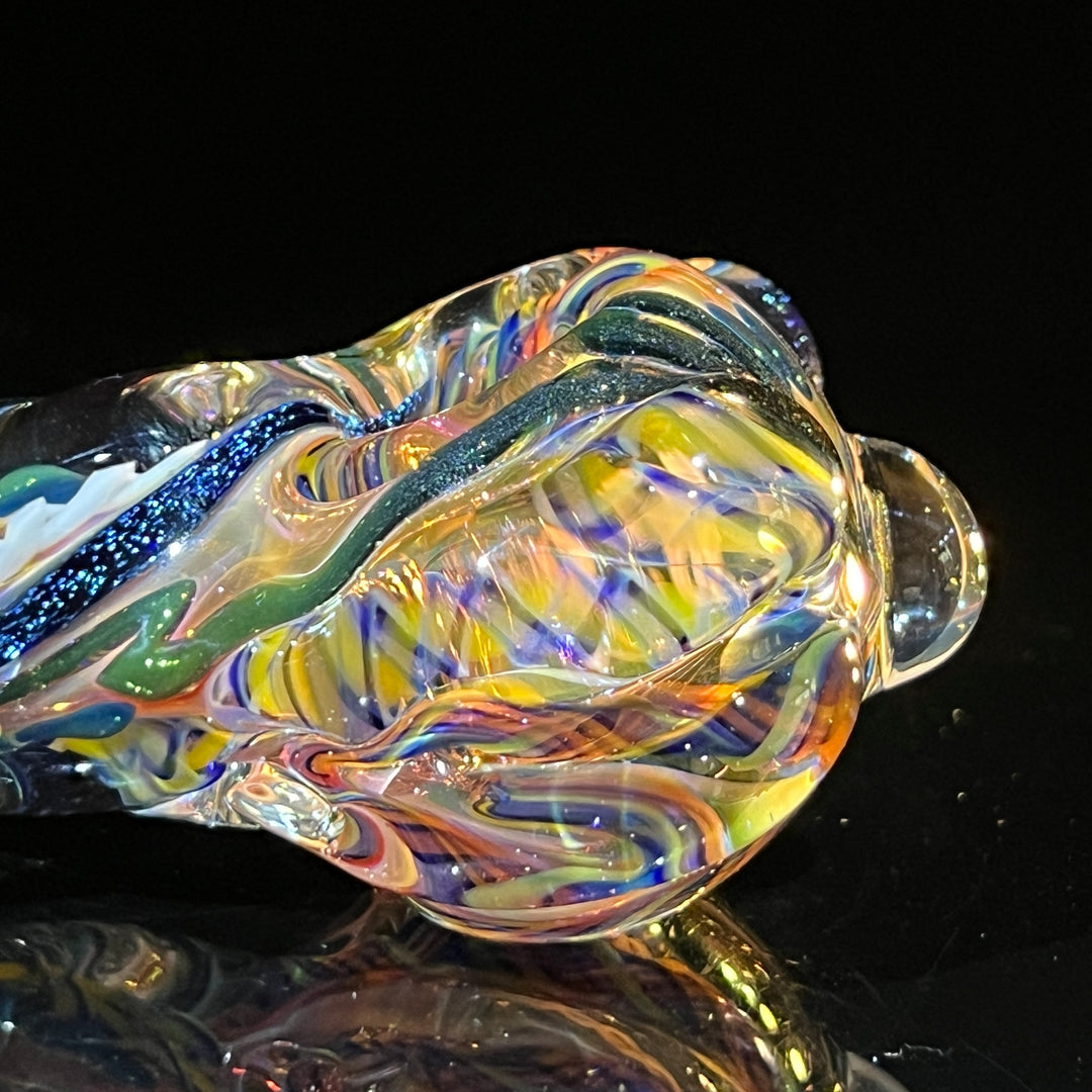 Molten Twisted Chaos Spoon Glass Pipe Molten Imagination   