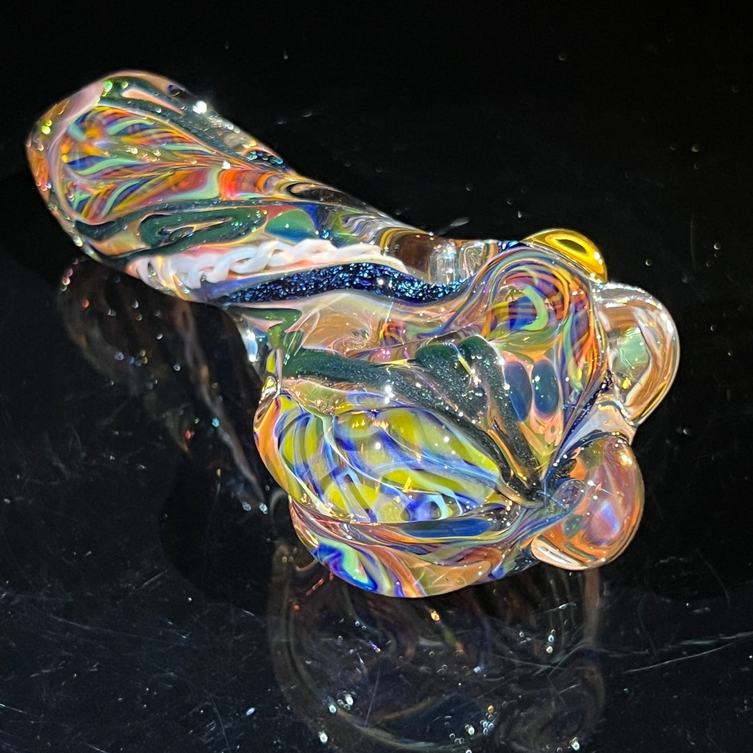 Molten Twisted Chaos Spoon Glass Pipe Molten Imagination   