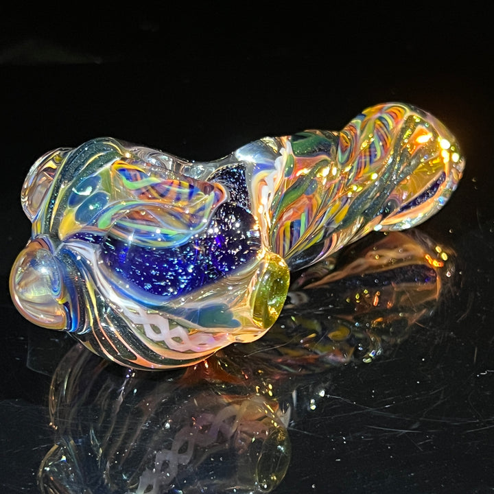 Molten Twisted Chaos Spoon Glass Pipe Molten Imagination   