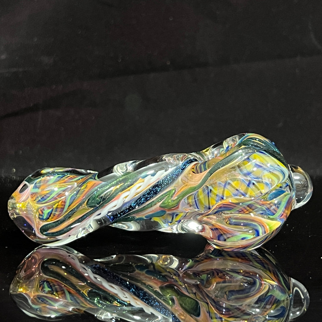 Molten Twisted Chaos Spoon Glass Pipe Molten Imagination   