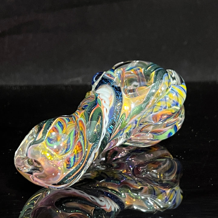 Molten Twisted Chaos Spoon Glass Pipe Molten Imagination   