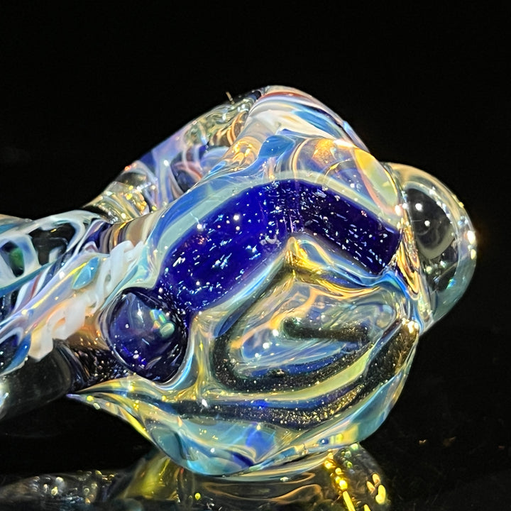 Molten Twisted Chaos Spoon Glass Pipe Molten Imagination   