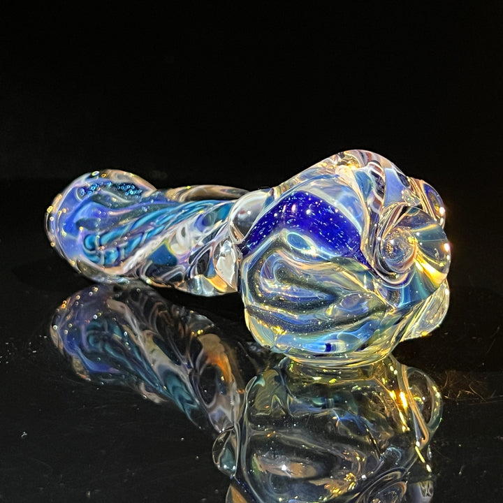 Molten Twisted Chaos Spoon Glass Pipe Molten Imagination   