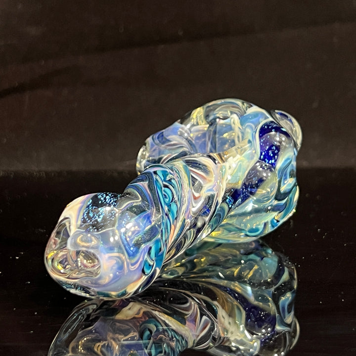 Molten Twisted Chaos Spoon Glass Pipe Molten Imagination   