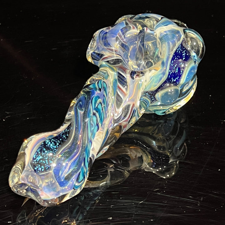 Molten Twisted Chaos Spoon Glass Pipe Molten Imagination   