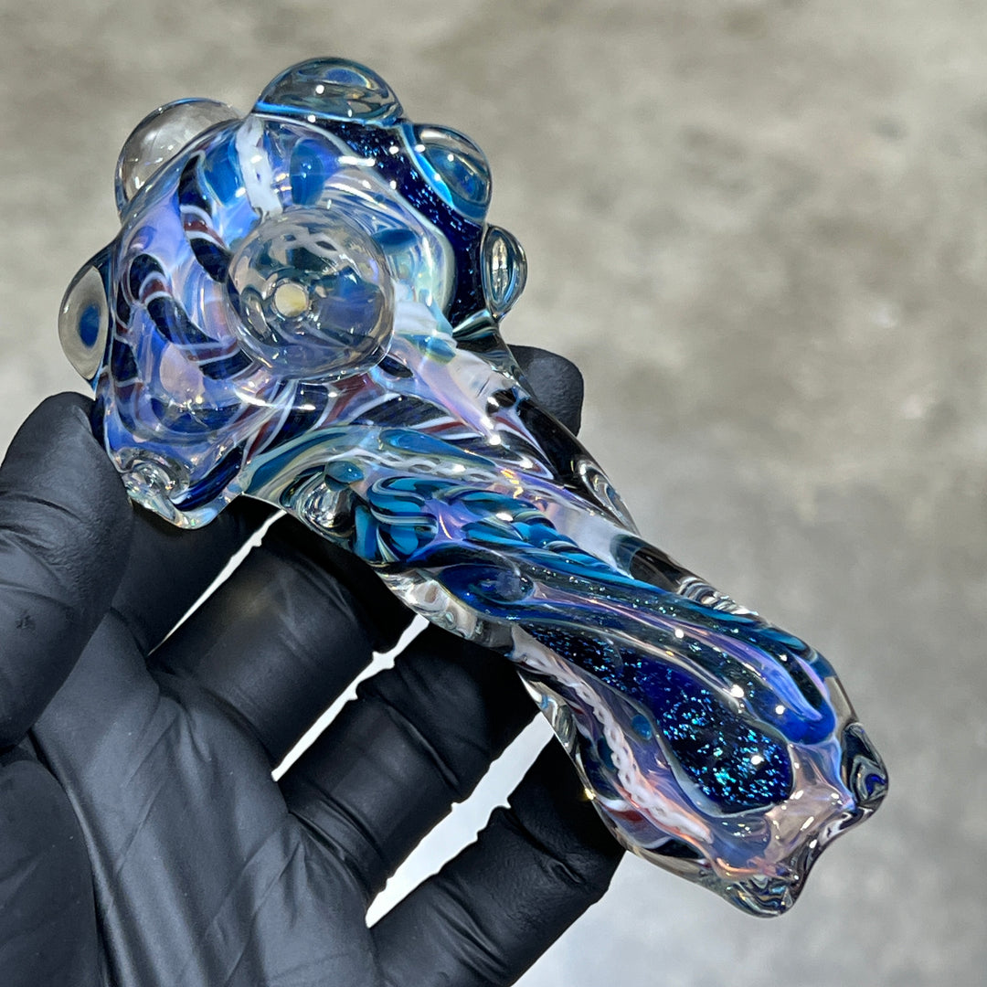 Molten Twisted Chaos Spoon Glass Pipe Molten Imagination   