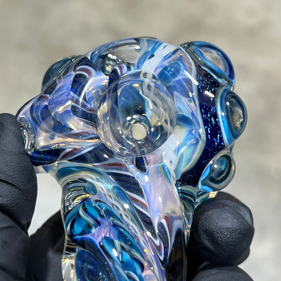 Molten Twisted Chaos Spoon Glass Pipe Molten Imagination   