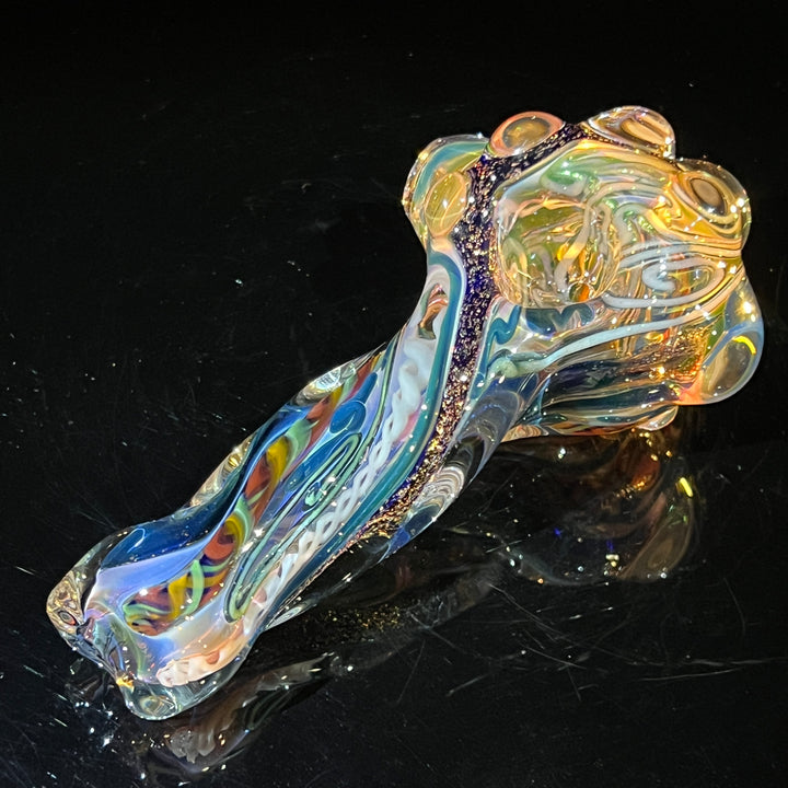 Molten Twisted Chaos Spoon Glass Pipe Molten Imagination   