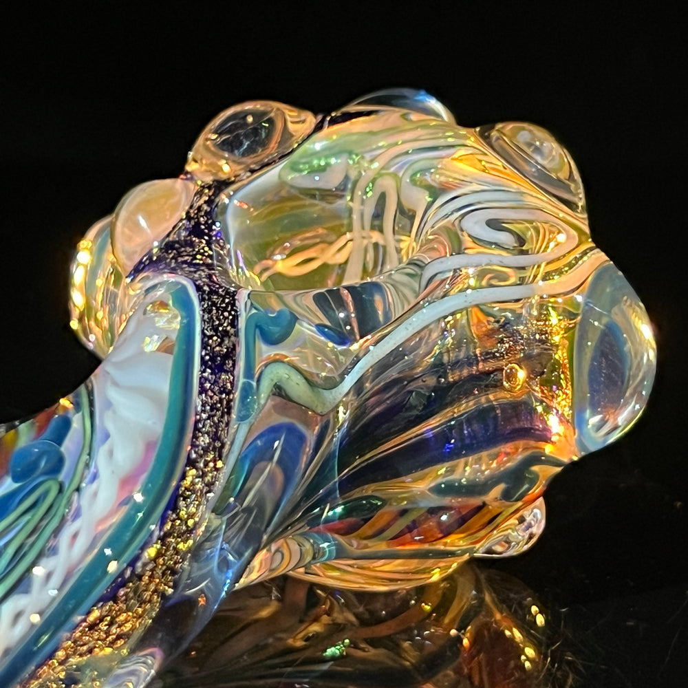 Molten Twisted Chaos Spoon Glass Pipe Molten Imagination   