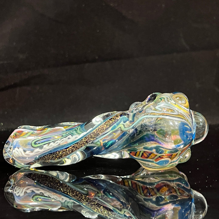 Molten Twisted Chaos Spoon Glass Pipe Molten Imagination   