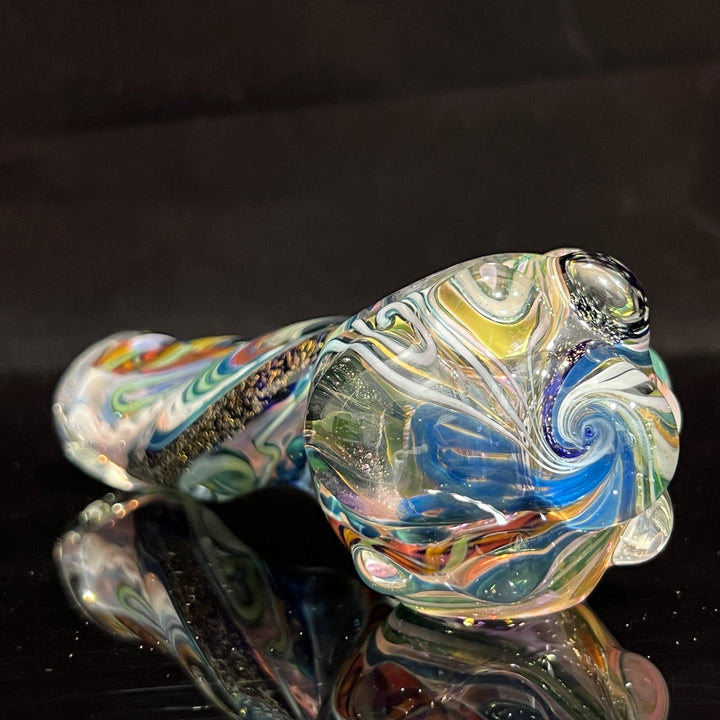 Molten Twisted Chaos Spoon Glass Pipe Molten Imagination   