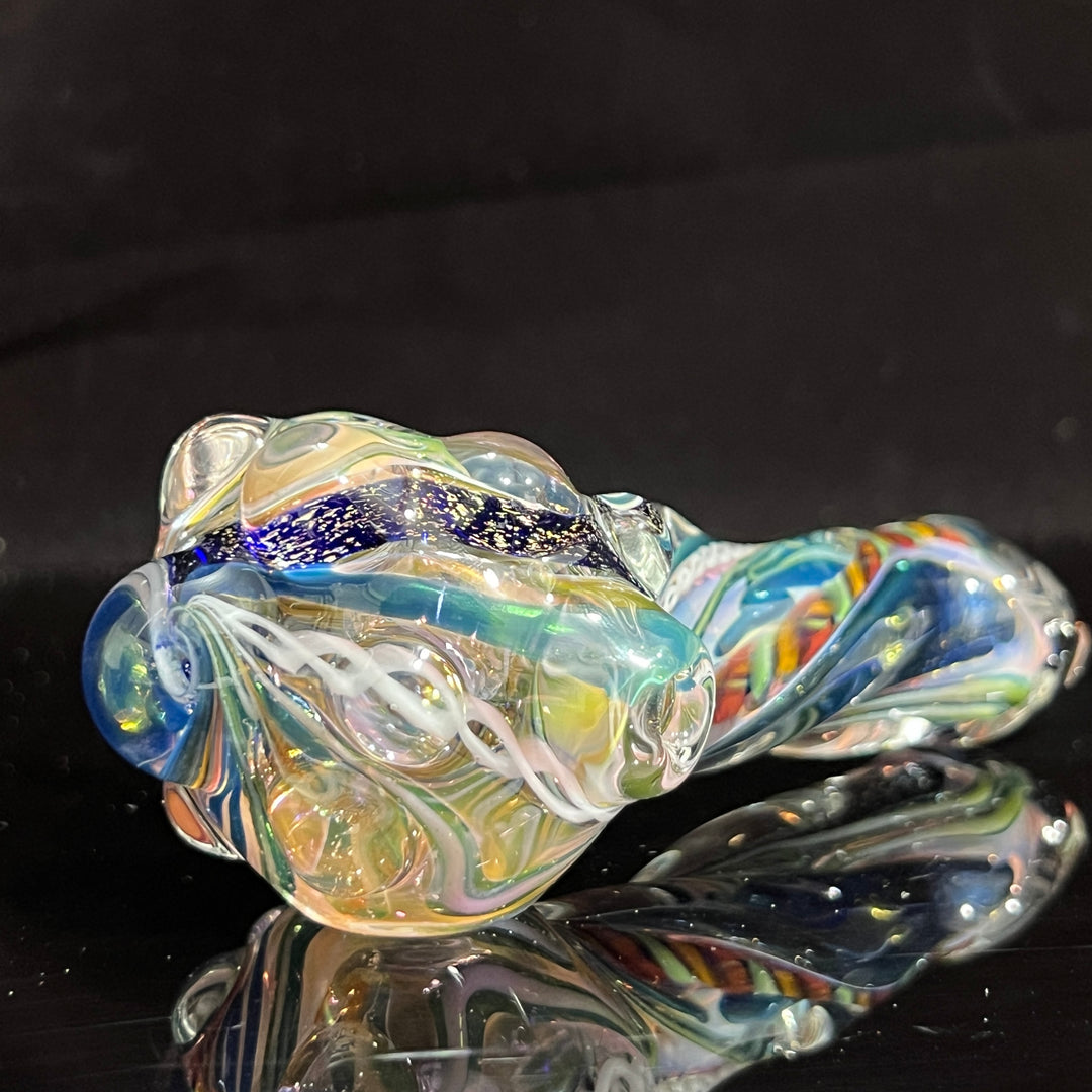 Molten Twisted Chaos Spoon Glass Pipe Molten Imagination   