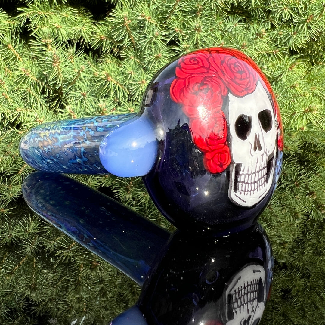 Deadhead Skeletal Glass Pipe Glass Pipe Chillery Bogart   