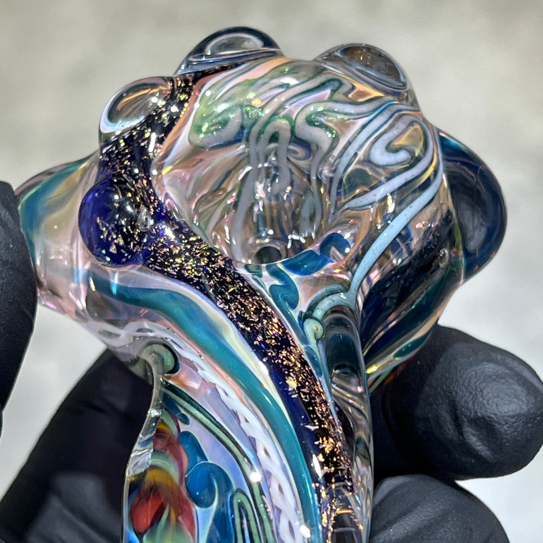 Molten Twisted Chaos Spoon Glass Pipe Molten Imagination   