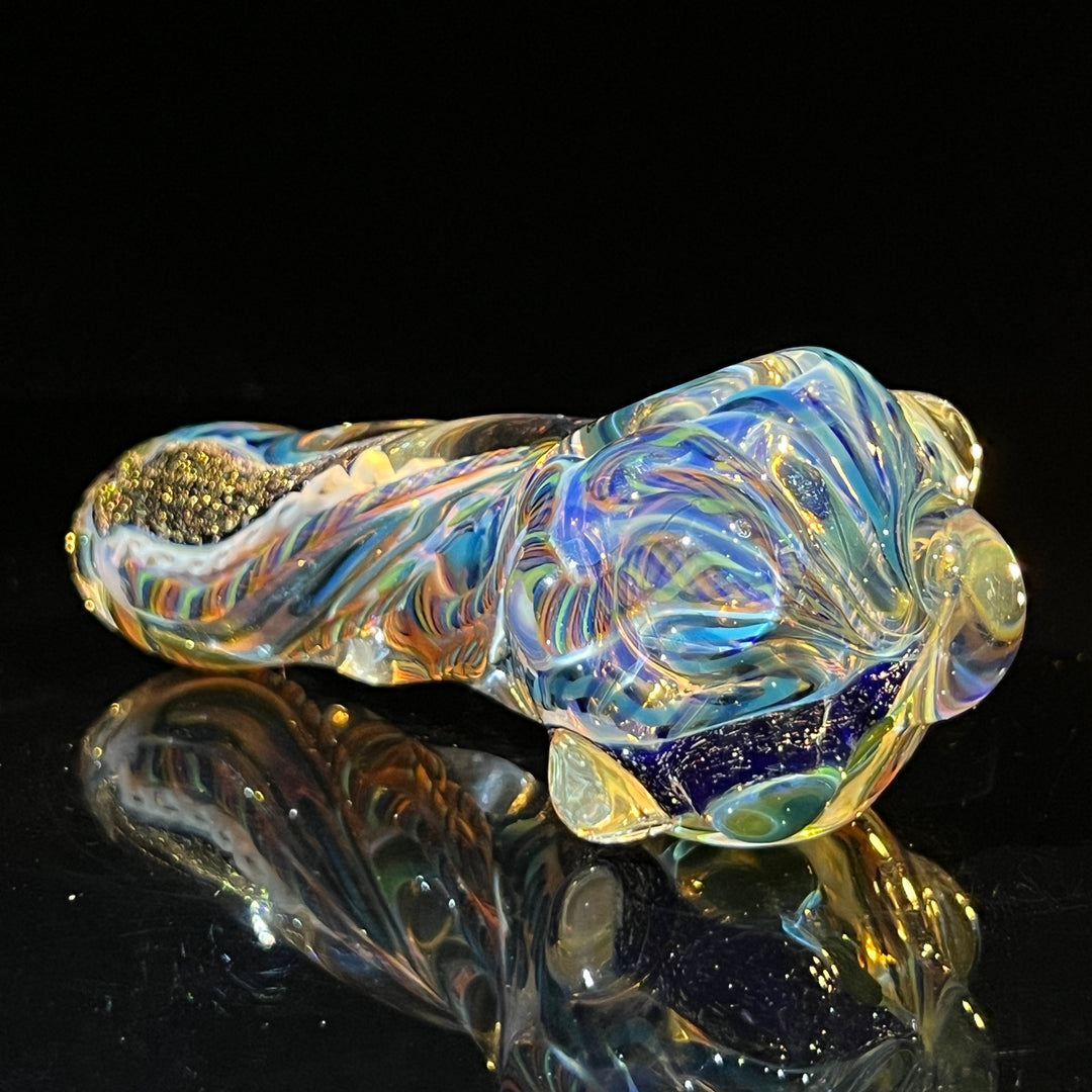 Molten Twisted Chaos Spoon Glass Pipe Molten Imagination   