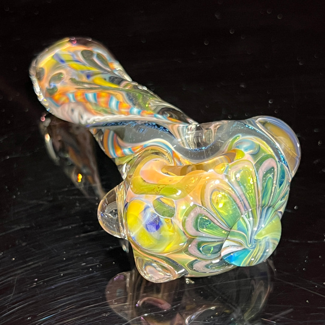 Molten Twisted Chaos Spoon Glass Pipe Molten Imagination   