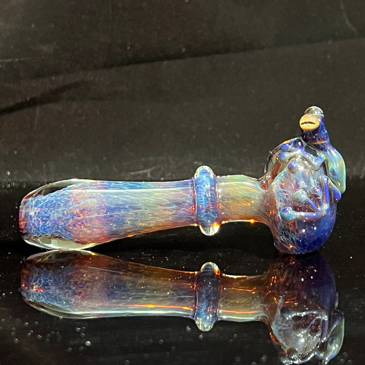 Purple Magic Frog Spoon Glass Pipe Beezy Glass   