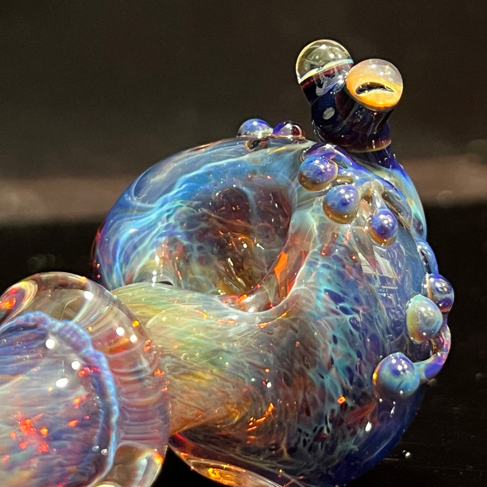 Purple Magic Frog Spoon Glass Pipe Beezy Glass   