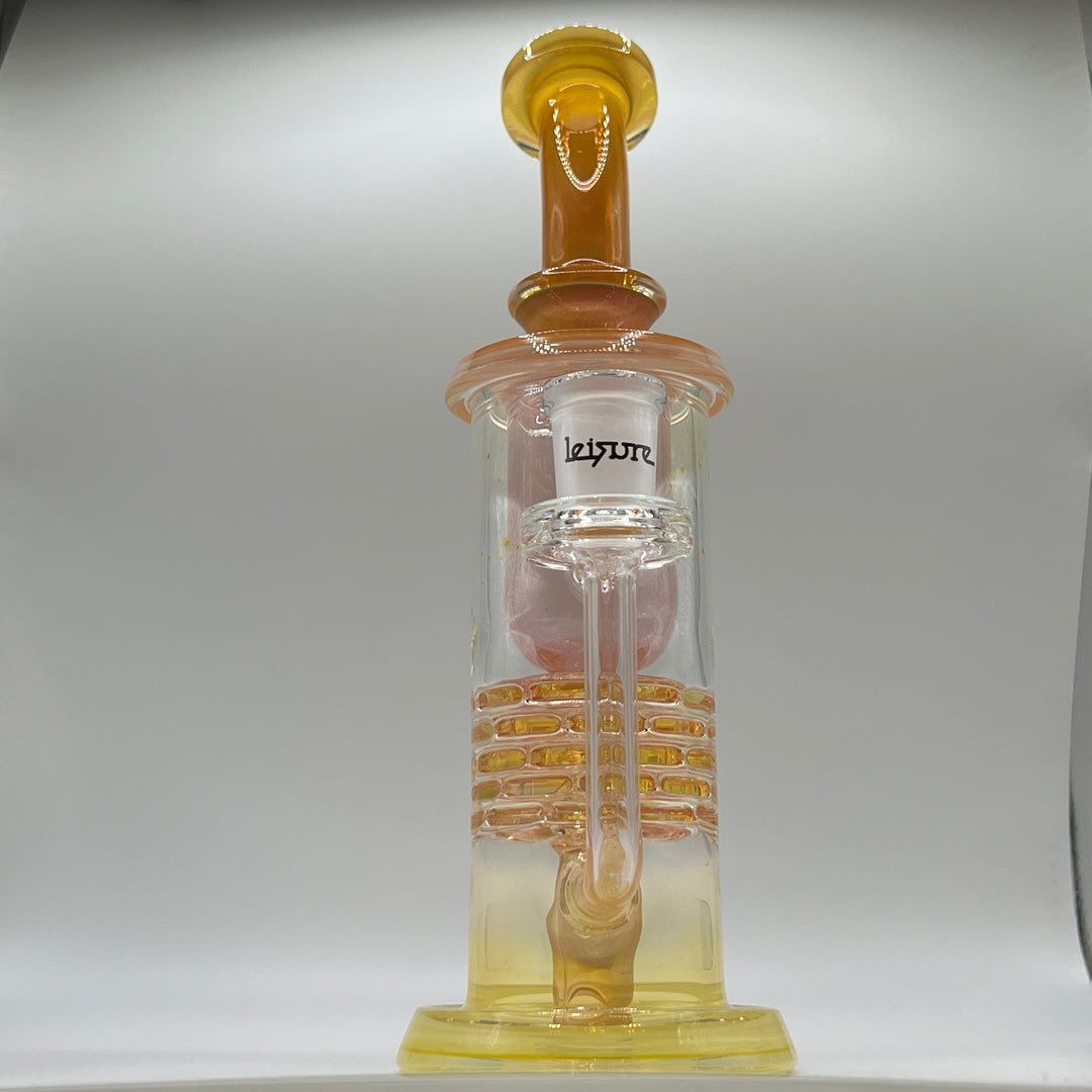 14MM Fumed Brickstack Incycler Glass Pipe Leisure Glass   