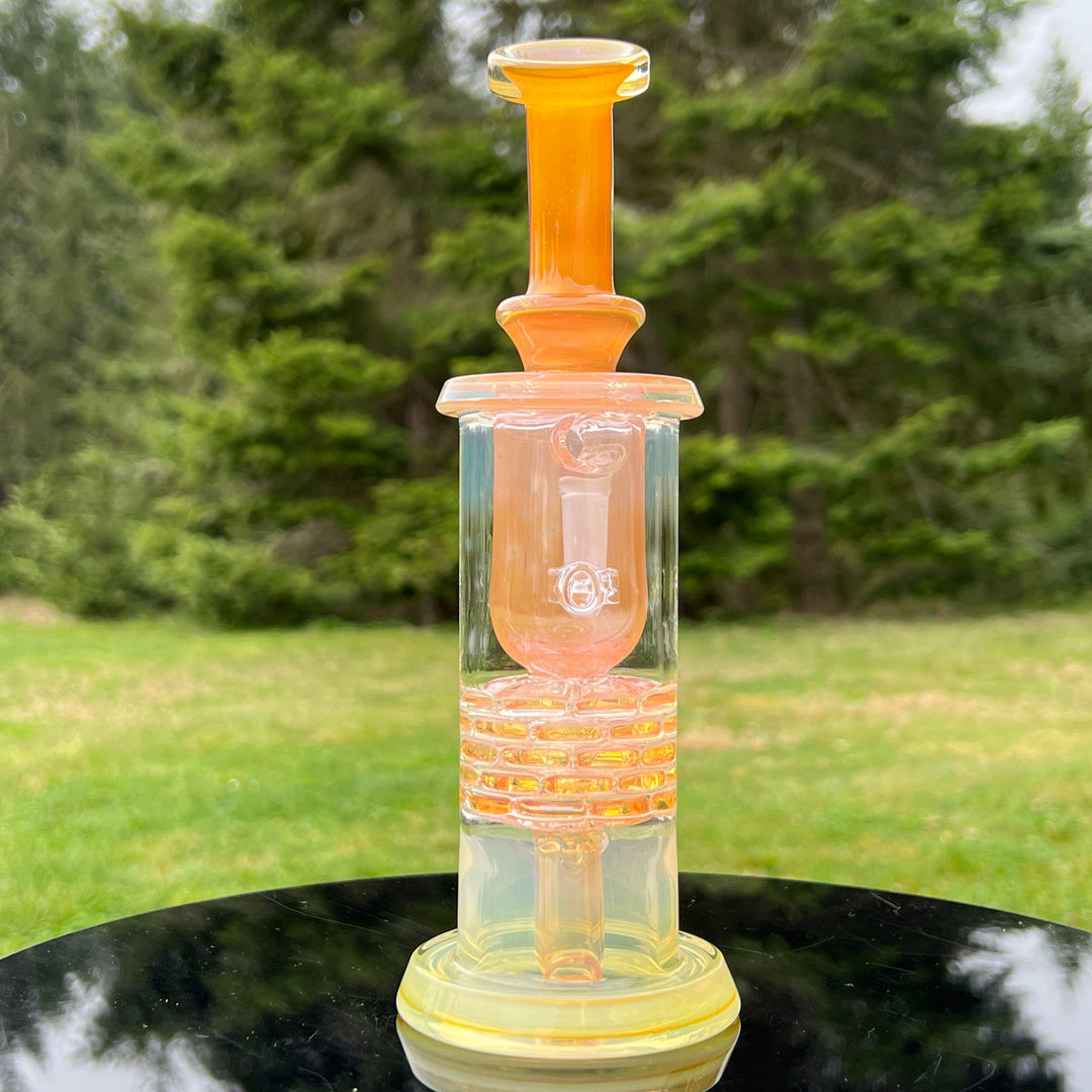 14MM Fumed Brickstack Incycler Glass Pipe Leisure Glass   