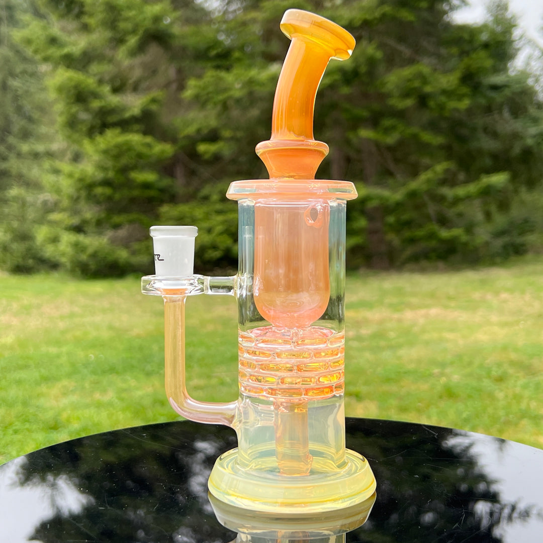 14MM Fumed Brickstack Incycler Glass Pipe Leisure Glass   