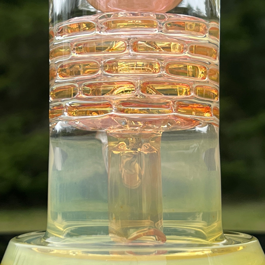 14MM Fumed Brickstack Incycler Glass Pipe Leisure Glass   