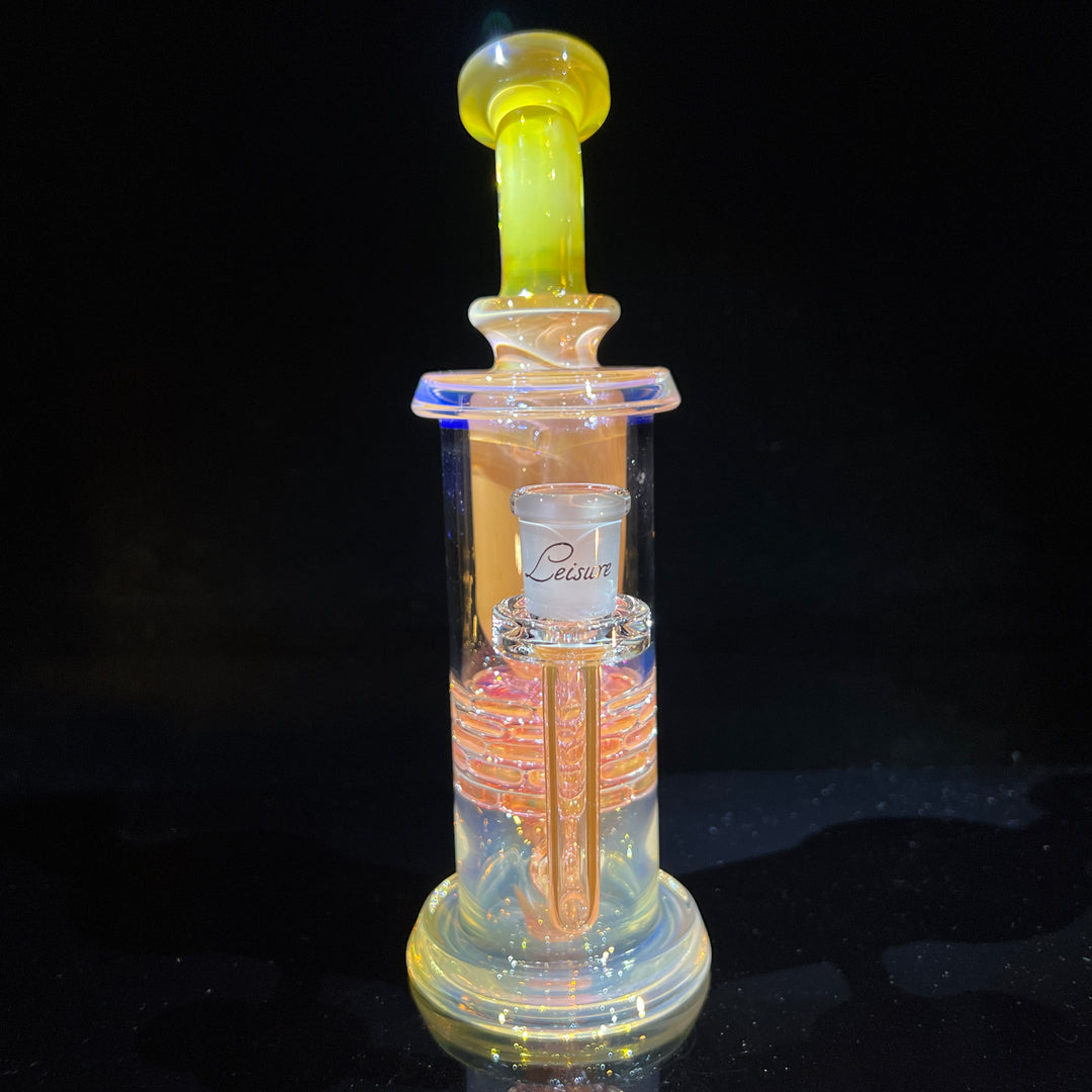 14MM Fumed Brickstack Incycler Glass Pipe Leisure Glass   