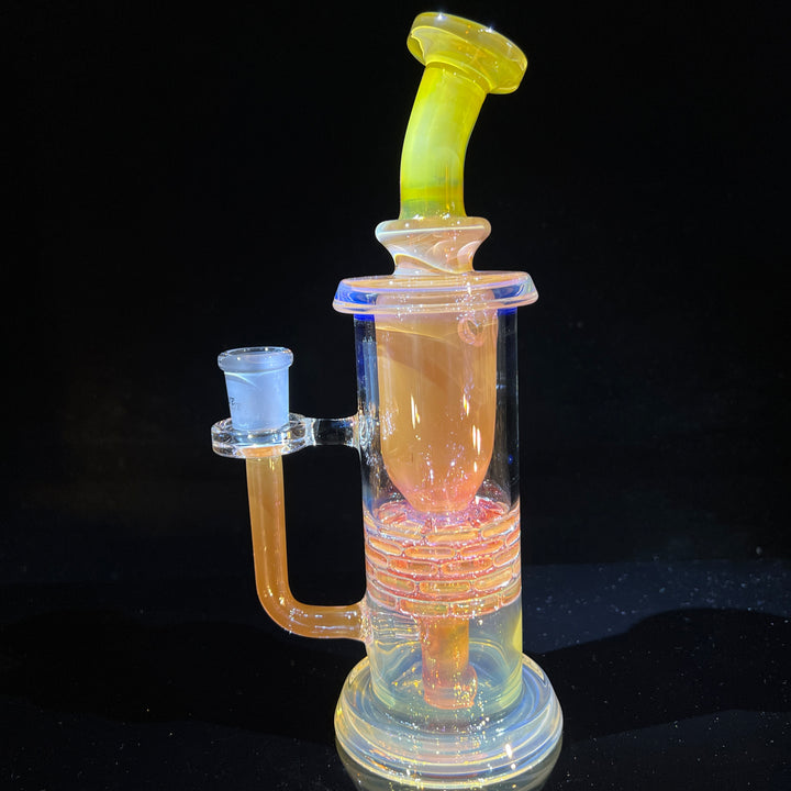 14MM Fumed Brickstack Incycler Glass Pipe Leisure Glass   