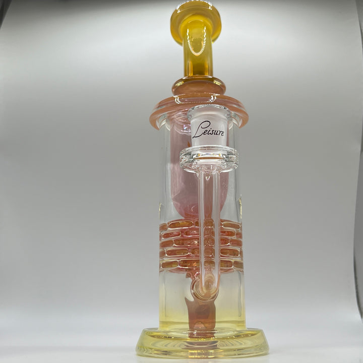 14MM Fumed Brickstack Incycler Glass Pipe Leisure Glass   