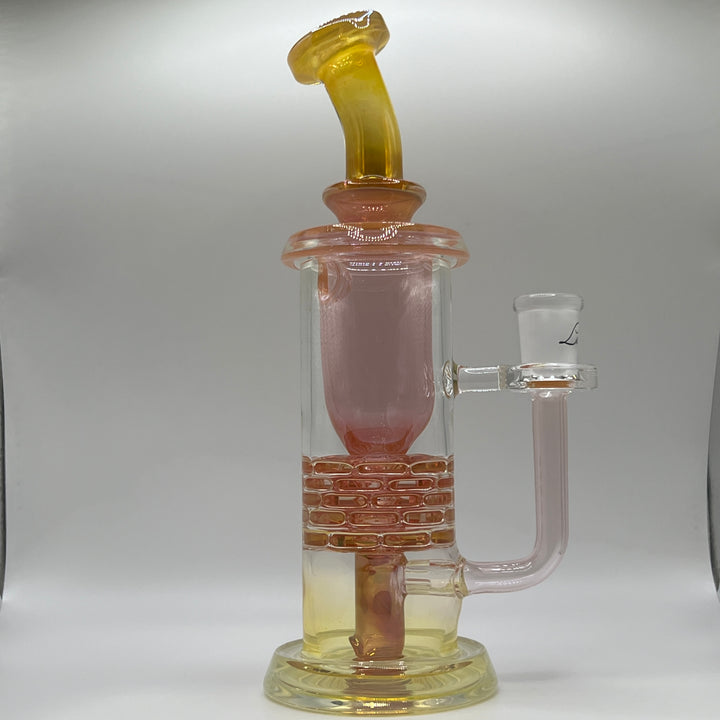 14MM Fumed Brickstack Incycler Glass Pipe Leisure Glass   